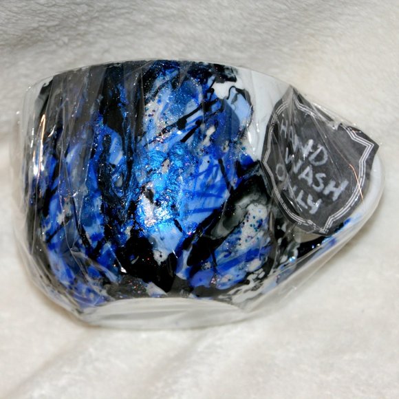 Handmade Blue Scarf & Cup Gift Set - Picture 3 of 4